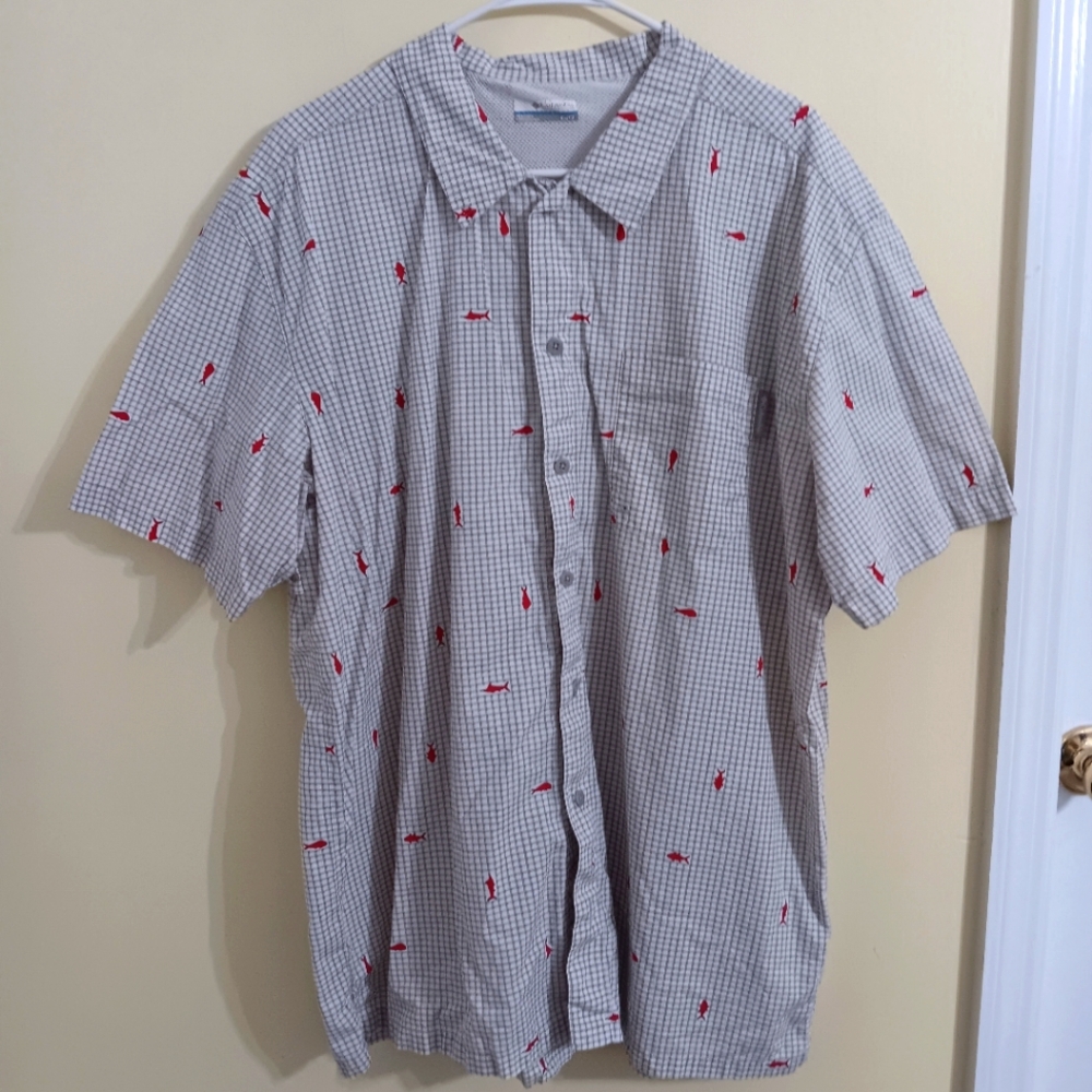 Columbia Professional Fishing Gear Button Down Shirt (XL)
